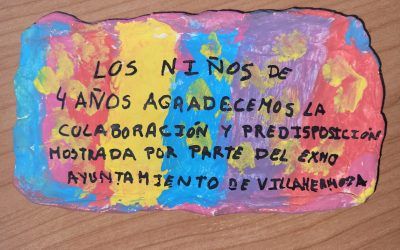 Alumnos de 2º de Infantil del CEIP San Agustín eligen el nombre del merendero junto al centro de salud