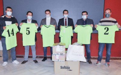 La Diputación entrega material para el fomento de la actividad deportiva entre los escolares