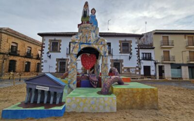 Villahermosa vuelve a quemar su Falla Manchega, única en Castilla- La Mancha, este fin de semana